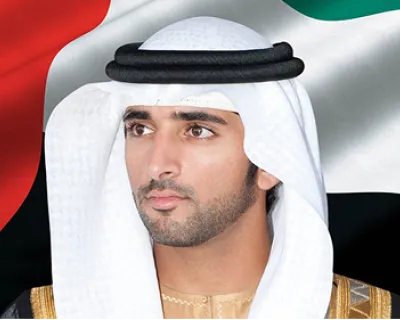 H. H. Sheikh Hamdan Bin Mohammed Bin Rashid Al Maktoum, Crown Prince of Dubai, Deputy Prime Minister, and Minister of Defence of the UAE and The President of the univeristy